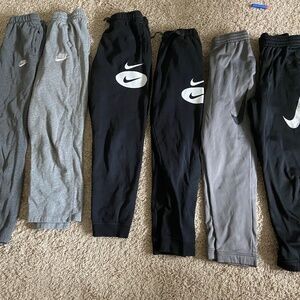 Lot of 6  Nike Jogger Sweat pants Boy Xlarge Cotton fleece, Dri-fit, Thermal-fit